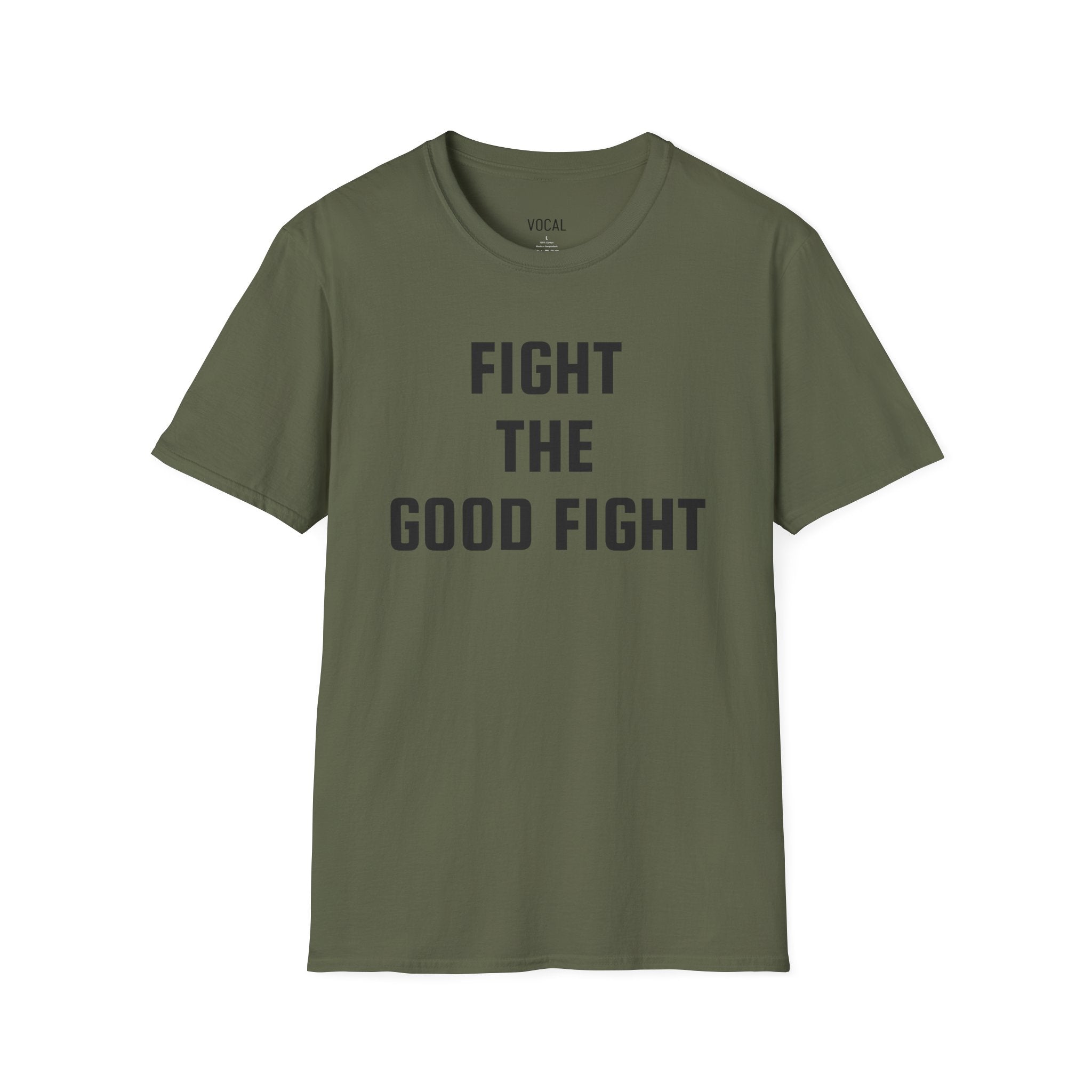 Fight The Good Fight Tee - Black Font